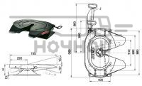 Седельное устройство КАМАЗ c длинной ручкой (h-185 мм) (Jost)