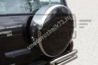 Чехол запасного колеса УАЗ  Хантер, Патриот 255/60R18, 265/60R18, 275/55R18 Хром