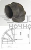 Шланг КАМАЗ угловой ребристый ЕВРО (Технотрон)