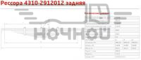 Рессора задн.  8-10 т. (г.Чусовой)(12 л., L-1464)|рессора задн 8-10 тонн 12листов.jpg