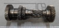 Вал промежуточный ГАЗ 3302 дв.Cummins 2.8 (блок шестерен) голый (ГАЗ) (волговский счит зубья)