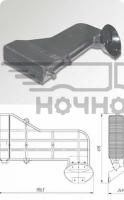 Воздухозаборник КАМАЗ 65115-20 (заглушка/ребра) (Технотрон)